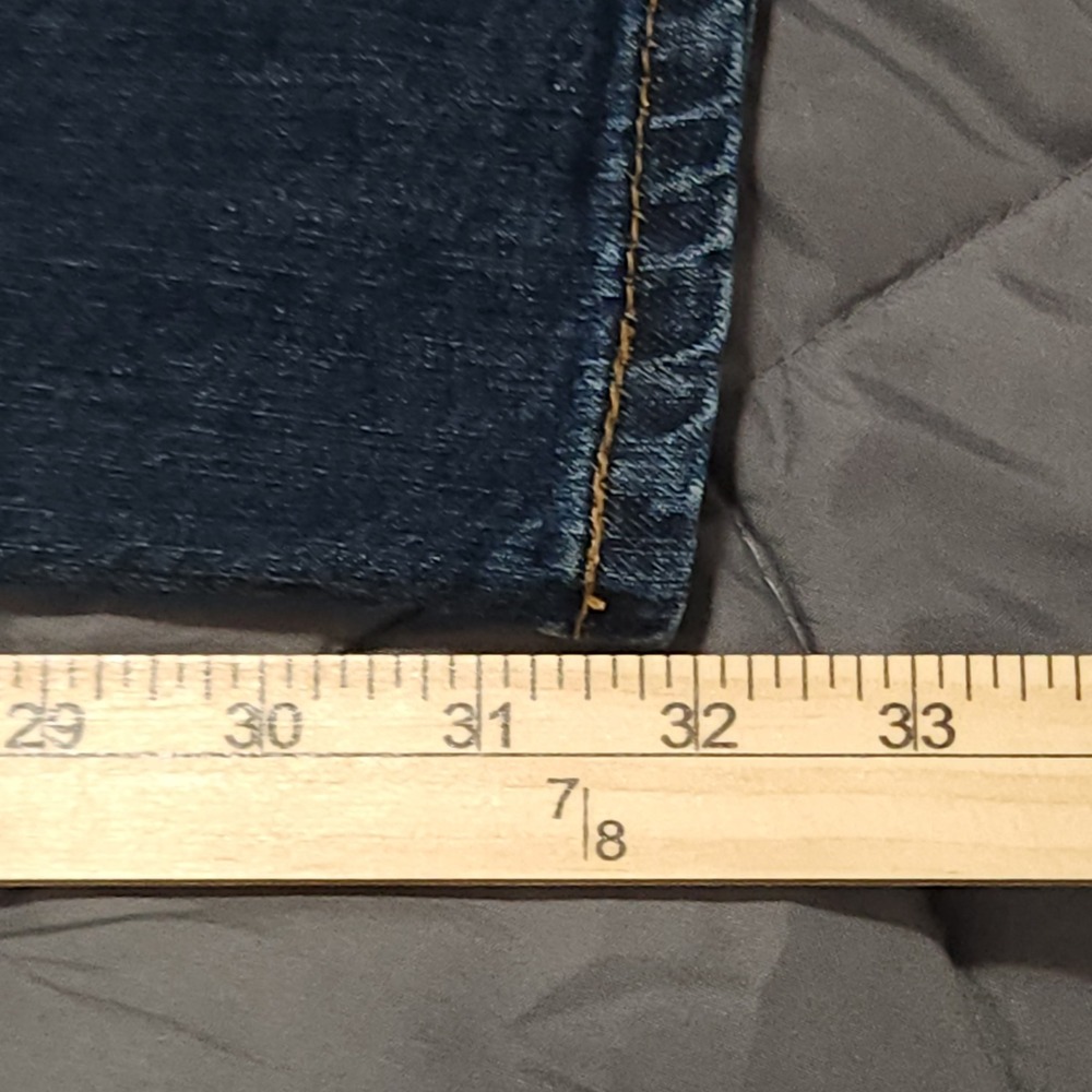 Levi's 514 Straight Fit Jeans Men's 38x32 High Rise Blue Stretch Denim - Picture 8 of 13